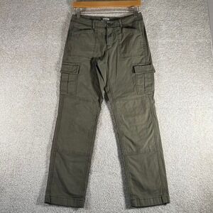 Women's LL BEAN olive green earth tone favorite fit cargo pants